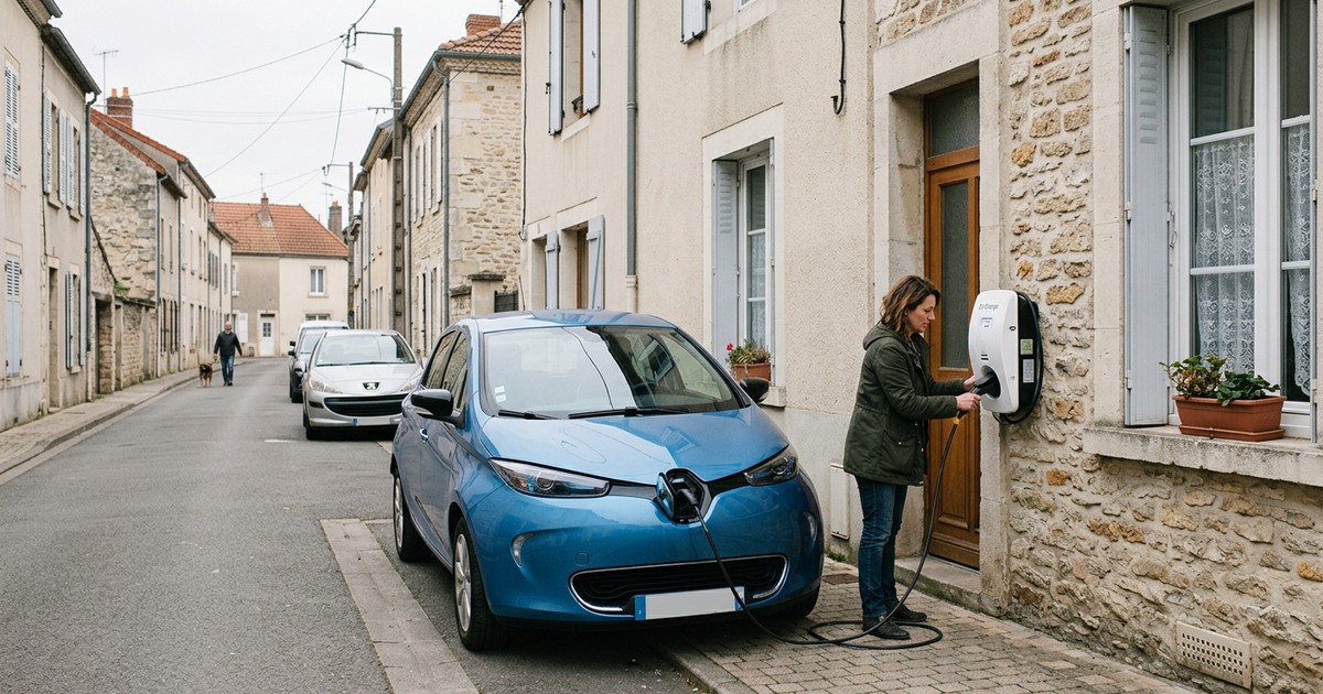 Installation de borne de recharge à Camon