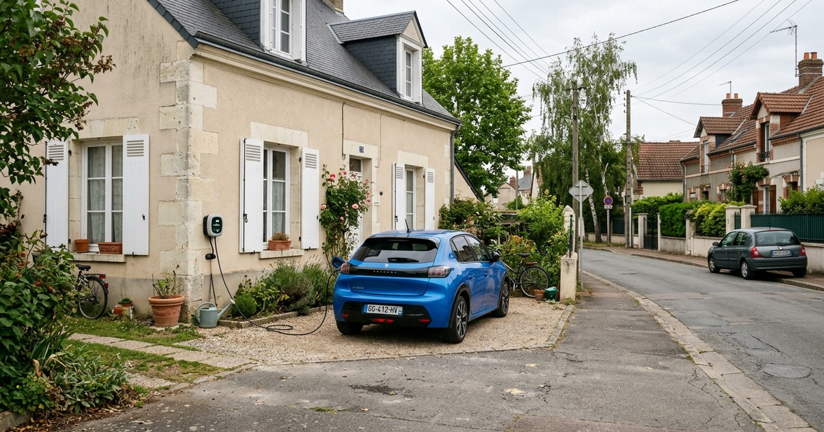 Installation de borne de recharge à Glisy