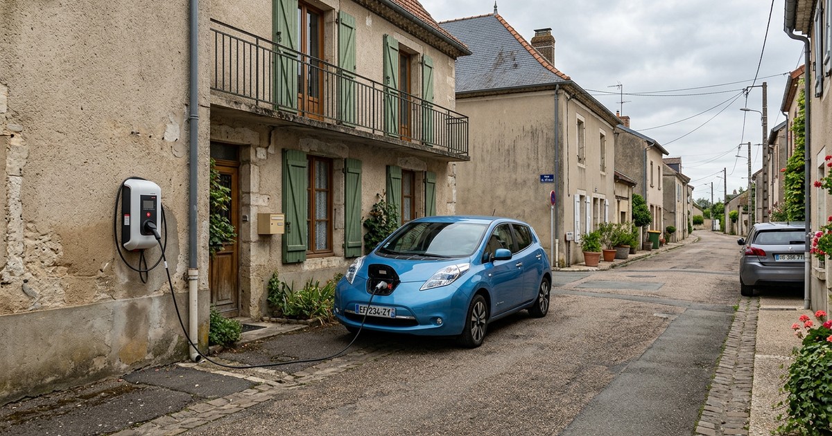 Installation de borne de recharge à Longueau