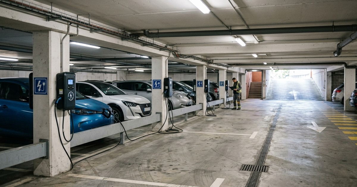 Bornes de recharge en parking de copropriété à Amiens